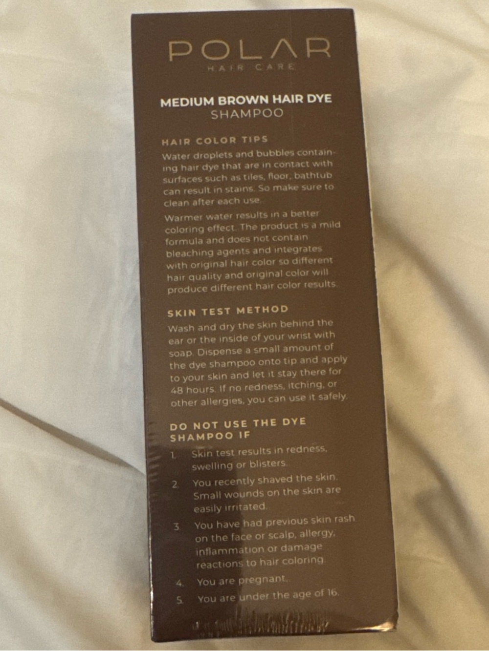 NWT- POLAR Medium Brown Hair Dye Shampoo. - Picture 5 of 7